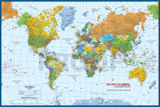 Picture of Laminated World Map